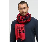 Strickschal CAMP DAVID, Herren, royal rot, Material: 77% Baumwolle, 23% Viskose, Modetücher (45180753-0) royal rot