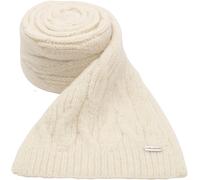 Strickschal CHILLOUTS "Giralda Scarf", Damen, beige (cream), Feinstrick, Materialmix, unifarben, Modetücher, mit eleganter Struktur & angenehmer Länge (85807623-0) cream