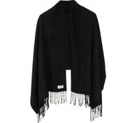 Strickschal CHILLOUTS "Gisa Scarf", Damen, schwarz, Strick, Obermaterial: 100% Polyester, unifarben, Modetücher, Größe: 180 x 70 cm, vielseitige Tragemöglichkeiten (11210407-0) schwarz