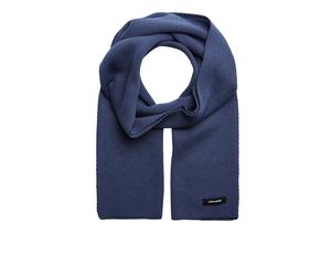 Strickschal JACK & JONES "JACDNA KNIT SCARF NOOS", Herren, blau (navy blazer), Strick, Kunstfaser, unifarben, Modetücher, Kunstfaser, aus Strickmaterial (26325200-0) navy blazer