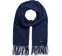 Strickschal JACK & JONES "JACSOLID WOVEN SCARF NOOS", Herren, blau (navy blazer), Strick, Kunstfaser, unifarben, Modetücher (46797243-0) navy blazer