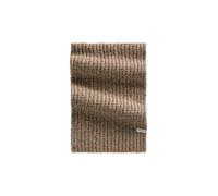 Strickschal MARC O'POLO "aus Bio-Baumwoll-Mix mit Alpakawolle", Damen, braun (schwarz braun), Obermaterial: 49% Baumwolle, 24% Polyamid, 22% Alpaka, 5% Schurwolle, Modetücher (64435308-0) schwarz brau