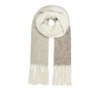 Strickschal ONLY "ONLBONNIE LIFE LONG FRINGED SCARF CC", Damen, beige (trench coat), Kunstfaser, colorblocking, Modetücher (22018963-0) trench coat