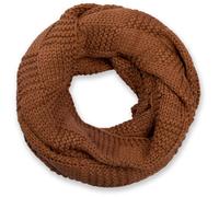 Strickschal STYLEBREAKER "Feinstrick Loop mit Patentmuster", Damen, braun (cognac), Obermaterial: 100% Viskose CV., Modisch, Modetücher (61035703-0) cognac