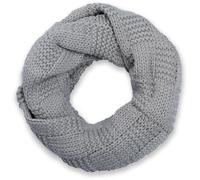 Strickschal STYLEBREAKER "Feinstrick Loop mit Patentmuster", Damen, grau (hellgrau), Obermaterial: 100% Viskose CV., Modisch, Modetücher (47512217-0) hellgrau
