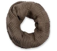 Strickschal STYLEBREAKER "Feinstrick Loop mit Patentmuster", Damen, grau (taupe), Obermaterial: 100% Viskose CV., Modisch, Modetücher (42759043-0) taupe