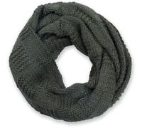 Strickschal STYLEBREAKER "Feinstrick Loop mit Patentmuster", Damen, grün (oliv, grün), Obermaterial: 100% Viskose CV., Modisch, Modetücher (49626052-0) oliv, grün