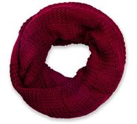 Strickschal STYLEBREAKER "Feinstrick Loop mit Patentmuster", Damen, rot (bordeaux, rot), Obermaterial: 100% Viskose CV., Modisch, Modetücher (27274640-0) bordeaux, rot