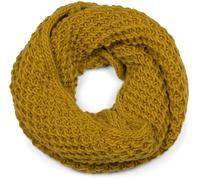 Strickschal STYLEBREAKER "Grobstrick Loop Schal", Damen, gelb (curry), Obermaterial: 10% Viskose CV. 80% Polyacryl PAN. 10% Wolle WO., Modisch, Modetücher (39077168-0) curry