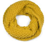 Strickschal STYLEBREAKER "Grobstrick Loop Schal", Damen, gelb (senf), Obermaterial: 10% Viskose CV. 80% Polyacryl PAN. 10% Wolle WO., Modisch, Modetücher (51572139-0) senf