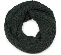 Strickschal STYLEBREAKER "Grobstrick Loop Schal", Damen, grün (dunkelgrün), Obermaterial: 10% Viskose CV. 80% Polyacryl PAN. 10% Wolle WO., Modisch, Modetücher (19227130-0) dunkelgrün