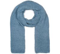 Strickschal STYLEBREAKER "Langer Strick Schal mit Wellen Strickmuster", Damen, blau (taubenblau), Obermaterial: 100% Polyacryl PAN., Modisch, Modetücher (86004237-0) taubenblau