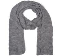 Strickschal STYLEBREAKER "Langer Strick Schal mit Wellen Strickmuster", Damen, grau, Obermaterial: 100% Polyacryl PAN., Modisch, Modetücher (97797500-0) grau