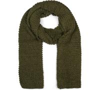 Strickschal STYLEBREAKER "Langer Strick Schal mit Wellen Strickmuster", Damen, grün (oliv), Obermaterial: 100% Polyacryl PAN., Modisch, Modetücher (69042622-0) oliv