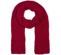 Strickschal STYLEBREAKER "Langer Strick Schal mit Wellen Strickmuster", Damen, rot (bordeaux, rot), Obermaterial: 100% Polyacryl PAN., Modisch, Modetücher (83394365-0) bordeaux, rot