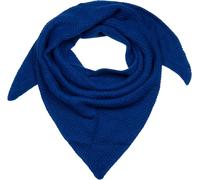 Strickschal STYLEBREAKER "Strick Dreiecktuch Reiskorn Strickmuster", Damen, blau (dunkelblau), Obermaterial: 70% Viskose CV. 30% Wolle WO., Modisch, Modetücher (11190824-0) dunkelblau