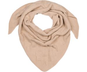 Strickschal STYLEBREAKER "Strick Dreiecktuch Schachbrett Strickmuster", Damen, grau (taupe), Obermaterial: 80% Viskose CV. 20% Wolle WO., Modisch, Modetücher (99009358-0) taupe