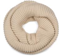 Strickschal STYLEBREAKER "Strick Loop Linksstrick", Damen, braun (hellbraun), Obermaterial: 85% Polyacryl PAN. 15% Polyamid PA., Modisch, Modetücher (87195035-0) hellbraun