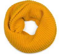 Strickschal STYLEBREAKER "Strick Loop Linksstrick", Damen, gelb (curry), Obermaterial: 85% Polyacryl PAN. 15% Polyamid PA., Modisch, Modetücher (13244131-0) curry
