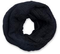 Strickschal STYLEBREAKER "Strick Loop mit Gitter und Rippenmuster", Damen, schwarz, Obermaterial: 100% Viskose CV., Modisch, Modetücher (67014009-0) schwarz