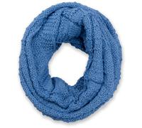 Strickschal STYLEBREAKER "Strick Loop mit Karomuster", Damen, blau, Obermaterial: 100% Viskose CV., Modisch, Modetücher (71360524-0) blau