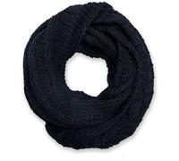 Strickschal STYLEBREAKER "Strick Loop mit Karomuster", Damen, schwarz, Obermaterial: 100% Viskose CV., Modisch, Modetücher (88605015-0) schwarz