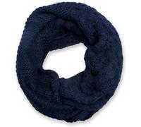 Strickschal STYLEBREAKER "Strick Loop mit Mustermix", Damen, blau (midnight, blau, dunkelblau), Obermaterial: 100% Viskose CV., Modisch, Modetücher (79496916-0) midnight, blau, dunkelblau