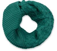 Strickschal STYLEBREAKER "Strick Loop mit Mustermix", Damen, blau (petrol), Obermaterial: 100% Viskose CV., Modisch, Modetücher (65871823-0) petrol