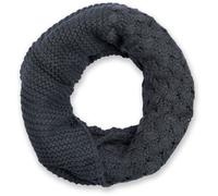 Strickschal STYLEBREAKER "Strick Loop mit Mustermix", Damen, grau (dunkelgrau), Obermaterial: 100% Viskose CV., Modisch, Modetücher (98353228-0) dunkelgrau