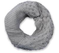 Strickschal STYLEBREAKER "Strick Loop mit Mustermix", Damen, grau (hellgrau), Obermaterial: 100% Viskose CV., Modisch, Modetücher (85640659-0) hellgrau