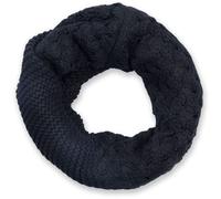 Strickschal STYLEBREAKER "Strick Loop mit Mustermix", Damen, schwarz, Obermaterial: 100% Viskose CV., Modisch, Modetücher (28611857-0) schwarz