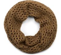 Strickschal STYLEBREAKER "Strick Loop Schal mit Loch Muster", Damen, braun (cognac), Obermaterial: 100% Viskose CV., Modisch, Modetücher (21797329-0) cognac