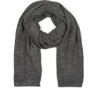 Strickschal STYLEBREAKER "Strick Schal mit Wellenmuster", Damen, grau (dunkelgrau), Obermaterial: 10% Viskose CV. 5% Alpaka WP. 75% Polyacryl PAN. 10% Wolle WO., Modisch, Modetücher (64043741-0) dunke