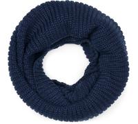 Strickschal STYLEBREAKER "Unifarbener Feinstrick Loop", Damen, blau (midnight, blau), Obermaterial: 100% Polyacryl PAN., Modisch, Modetücher (40240244-0) midnight, blau