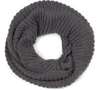 Strickschal STYLEBREAKER "Unifarbener Feinstrick Loop", Damen, grau (dunkelgrau), Obermaterial: 100% Polyacryl PAN., Modisch, Modetücher (43759665-0) dunkelgrau