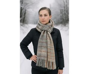 Strickschal "Tscherpa", Damen, beige, Polyacryl, COLLEZIONE ALESSANDRO, unifarben, Basic, Modetücher, Made in Italy, in modischen Farben (22879352-0) beige