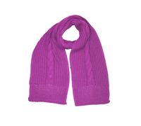 Strickschal "Warm", Damen, pink, Polyacryl, COLLEZIONE ALESSANDRO, unifarben, Basic, Modetücher, mit Zopfmuster und dezentem Glitzer (22625101-0) pink