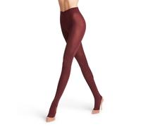 Strickstrumpfhose FALKE "Softmerino", Damen, Gr. 44, weiß (8596, barolo), Obermaterial: 57% Schurwolle, 23% Baumwolle, 18% Polyamid, 2% Elasthan, unifarben, Strumpfhosen, blickdicht, mit druckfreiem K