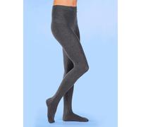 Strickstrumpfhose HUDSON, Damen, Gr. 3/47, grau (grau, meliert), 90% Baumwolle, 8% Polyamid, 2% Elasthan, Strumpfhosen (240148-3) grau, meliert