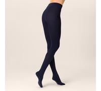 Kunert Damen Strumpfhose Soft Wool Cotton, wärmend, Marine (0360) Größe 38-40