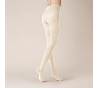 Strickstrumpfhose KUNERT "Strumpfhose Soft Wool Cotton", Damen, Gr. 42-44, beige (creme 1690), Obermaterial: 60% Schurwolle WV. 25% Baumwolle CO. 13% Polyamid PA. 2% Elasthan EL., Strumpfhosen (324447