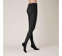 Strickstrumpfhose KUNERT "Strumpfhose Warm Up", Damen, Gr. 42-44, grau (anthrazitmel 4050), Obermaterial: 64% Schurwolle WV. 23% Baumwolle CO. 9% Polyamid PA. 2% Polyacryl PAN. 2% Elasthan EL., Strump
