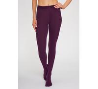 Strickstrumpfhose LAVANA, Damen, Gr. 32/34, lila (beere), Obermaterial: 70% Baumwolle, 28% Polyamid, 2% Elasthan, elastisch, Strumpfhosen, Thermosan, fein gestrickt und wärmend (88757564-32) beere