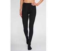 Strickstrumpfhose LAVANA, Damen, Gr. 32/34, schwarz, Obermaterial: 70% Baumwolle, 28% Polyamid, 2% Elasthan, unifarben, elastisch, Strumpfhosen, Thermosan, fein gestrickt und wärmend, Topseller (70012