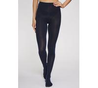 Strickstrumpfhose LAVANA, Damen, Gr. 48/50, blau (1x marine), Obermaterial: 70% Baumwolle, 28% Polyamid, 2% Elasthan, unifarben, elastisch, Strumpfhosen, Thermosan, fein gestrickt und wärmend (6791230