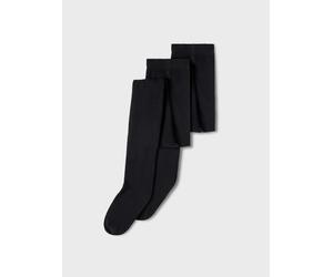 Strickstrumpfhose NAME IT, Kinder, Gr. 110/116, schwarz (blank), Obermaterial: 80% Baumwolle, 15% Polyamid, 5% Elasthan, elastisch, Strumpfhosen (75311347-110) schwarz (blank)