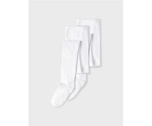 Strickstrumpfhose NAME IT, Kinder, Gr. 110/116, weiß (hellweiß), Obermaterial: 80% Baumwolle, 15% Polyamid, 5% Elasthan, unifarben, elastisch, Strumpfhosen (56295212-110) hellweiß