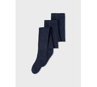 Strickstrumpfhose NAME IT, Kinder, Gr. 86/92, blau (schwarz sapphire), Obermaterial: 80% Baumwolle, 15% Polyamid, 5% Elasthan, elastisch, Strumpfhosen (64135431-86) schwarz sapphire