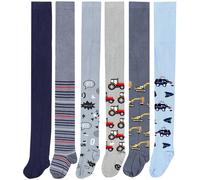 Strickstrumpfhose TUPTAM "Strumpfhose Baby Jungen Strickstrumpfhose 6er Pack", Mädchen, Gr. 116, grau (farbenmix 13), Obermaterial: 76% Baumwolle CO. 22% Polyamid PA. 2% Elasthan EL., Strumpfhosen (76
