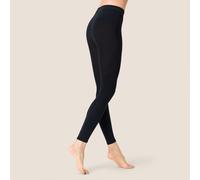 Strickstrumpfleggings KUNERT "Leggings Sensual Cotton", Damen, Gr. 38-40, schwarz (marine 0360), Obermaterial: 64% Baumwolle CO. 31% Polyamid PA. 5% Elasthan EL., Strumpfhosen (69082315-38) marine 036